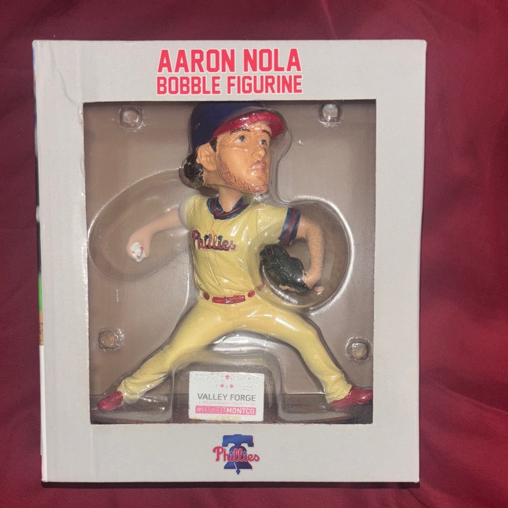 MLB Aaron Nola Bobble Figurine - Red and Yellow